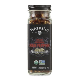 Watkins Gourmet Organic Spice Jar, Crushed Red Pepper, Non-GMO, Kosher, 1.6 Ounce Jar, 1-Pack