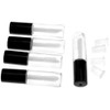 Micro Trader 5 X 1.2ml Black Cap Empty Lip Gloss