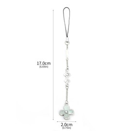 RAINDEWLL Sawako - Abalorio para teléfono Kimi Ni Todoke con diseño de flor de la suerte para colgar en el coche, Resina, No es una piedra preciosa