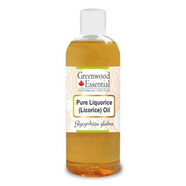 Greenwood Essential Pure Liquorice (Licorice) Oil (Glycyrrhiza glabra) for Skin & Hair 200ml (6.76 oz)