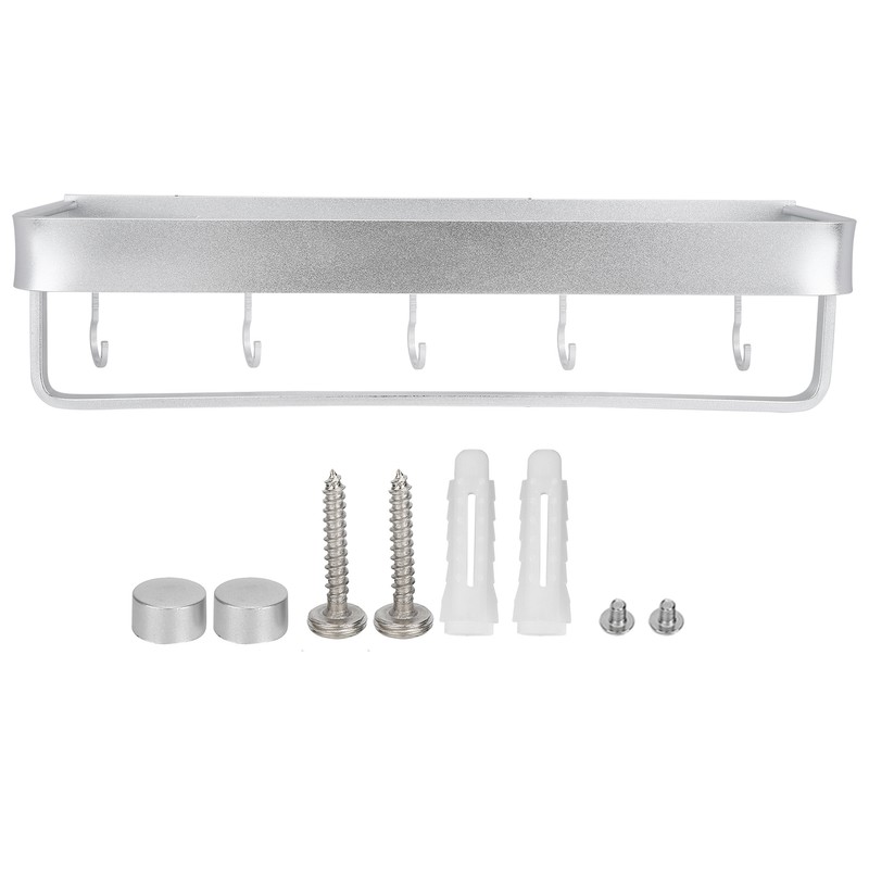 Bathroom Shelf Wall Mount Space Aluminium Shower Single Layer Shelf