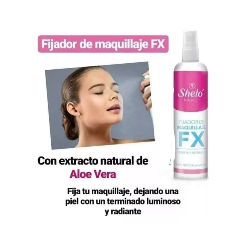 Sheló Nabel Polvo De Arroz Natural Y Fijador De Maquillaje,