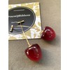 Red Cherry Earrings for Women, Dangle Style in a Gift