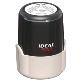 HUBCO Ideal 500R Professional Land Surveyor Seal Stamp (1.75-inch Image Size, Black) | New Hampshire