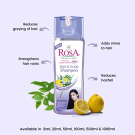Rosa Hair & Scalp Shampoo 500 Ml (Pack Of 1) Transparent Violet