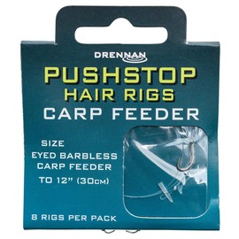 DRENNAN CARP FEEDER QUICKSTOP HAIR RIGS SIZE 12 - HNQCFD012