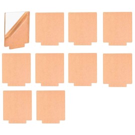 10 hojas rectangulares de acrílico de 4 mm para base de luz LED, 5 x 6 pulgadas, 0.16 pulgadas de grosor, panel de vidrio de plástico con papel protector para letrero de mesa, proyecto de exhibición de bricolaje