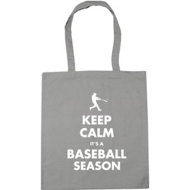 Hippowarehouse Keep calm it's a baseball season Tote Shopping Gym Beach Bag 42cm x38cm, 10 litres