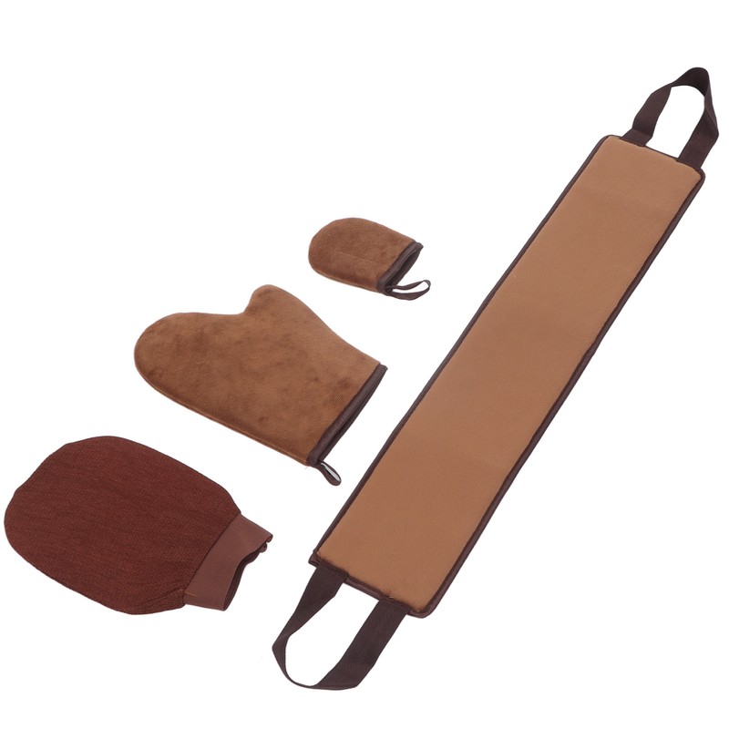 4 Pcs Self Tanner Mitt Tanning Oil Paint Exfoliating Soft