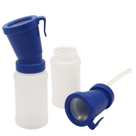 Teat Dip Cup,Non Reflow Nipple Cleaning Disinfection, Dip Cup for Cow,Goat,Cow Teat Dipper,300ml Blue (2)