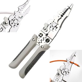 JDCMEI Wire Stripper, Multifunctional Wire Stripping Tool, Cable Stripper, Wire Splitting Pliers, Electrician Stripping Tool for Electronic and Car Repair, Fast and Precise Stripping