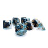 CREEBUY D&D Dice Set Teal White Dice for Dungeon and