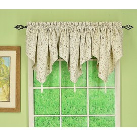 Today's Curtain Lexington Ascot 40" W x 25" L, Ecru/Chocolate