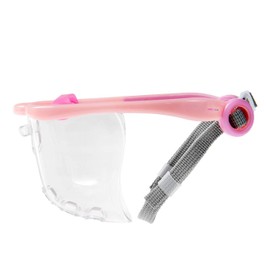 Luvliv Soft Dog Muzzle Cover for Small Dogs with Overhead Strap - Prevents Biting and Chewing But Allows Drinking and Breathing - Spacey and Flexible (Pink, Medium)