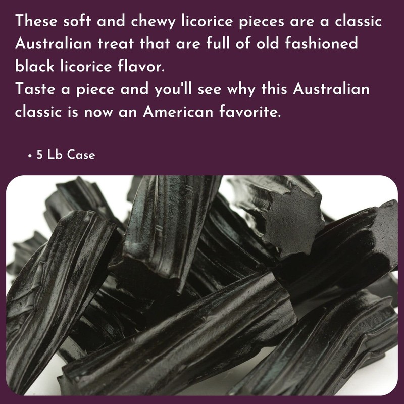 WinCrest Bulk Black Australian Licorice - 5 Lb Case