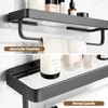 VOLPONE Bathroom Shelves Wall Mounted Glass Shelf for Bathroom Floating