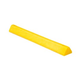 Vestil CS-S48-Y Plastic Car Stop, 48" Length, 6" Width, 4" Height, Yellow