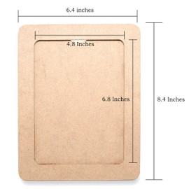 VHALE DIY Paint Your Own Picture Frame, 4 sets of MDF Wood Photo Frames (5 x 7 inch) with Stand, for Children to Paint and Decorate, Classroom Arts and Crafts, Party Favors for Kids