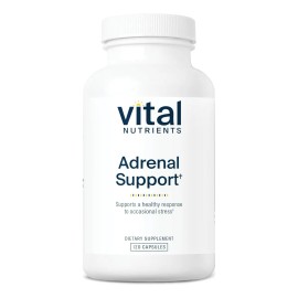 Vital Nutrients Adrenal Support Energía Y Estrés 120 Cáps Sabor Sin sabor