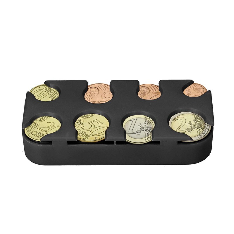 kwmobile Holder for Euro Coins - 8 Dispensers from 1