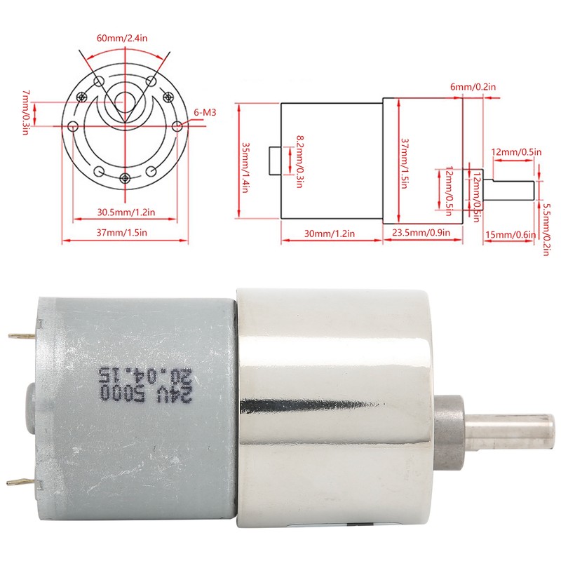 DC Gear Motor Micro Small Low Speed Large Torsion Permanent