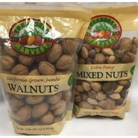 Treasured Harvest COMBO TWIN PACK  -  2/2 lb. - Treasured Harvest - In-Shell Walnuts/Mixed Nuts