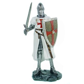 Joh. Vogler GmbH German Crusader with Shield and Sword Knight Crusade Faith Decorative Sculpture