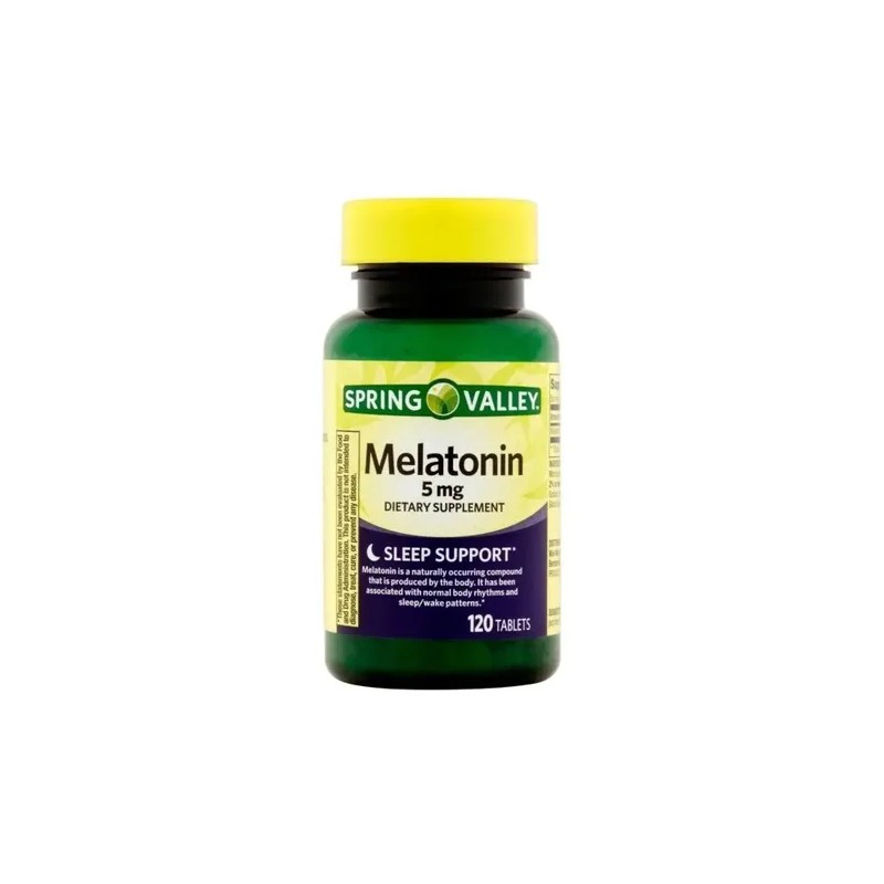 Melatonina 5mg 120cp Ayuda Dormir Suplemento Mejora Descanso Sabor Neutro