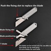 SZHOWORLD Stainless Steel Folding Utility Knife - Heavy Duty Box
