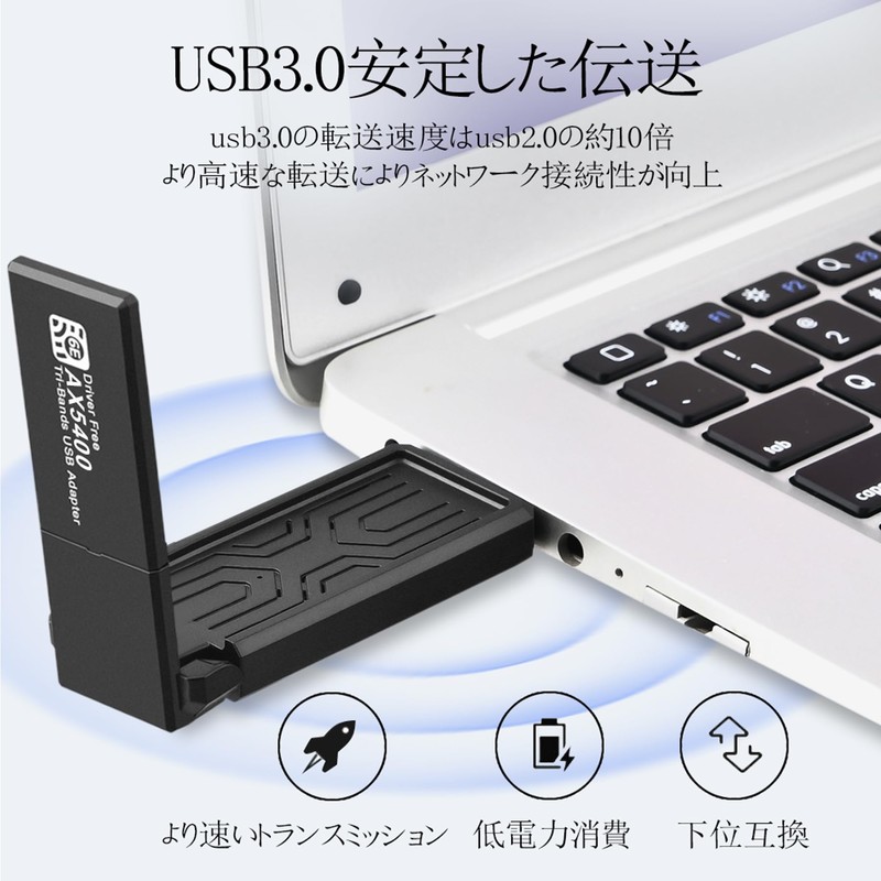 5400M Wireless Lan, Wifi6 USB Wireless LAN Adapter, AX5400 High