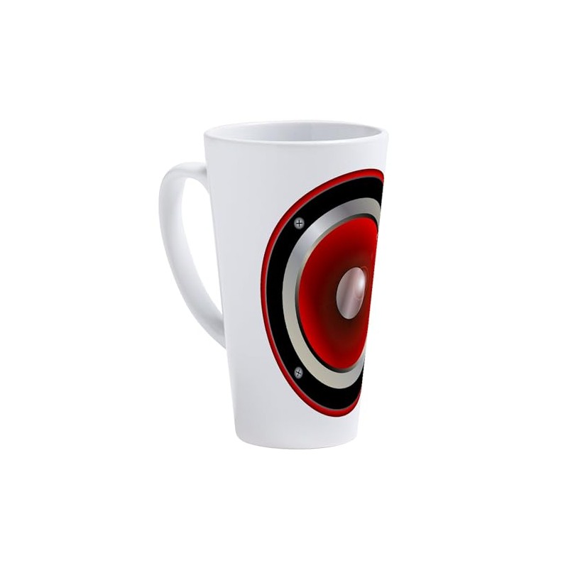 CafePress Red Speaker Cone 17 oz Latte Mug