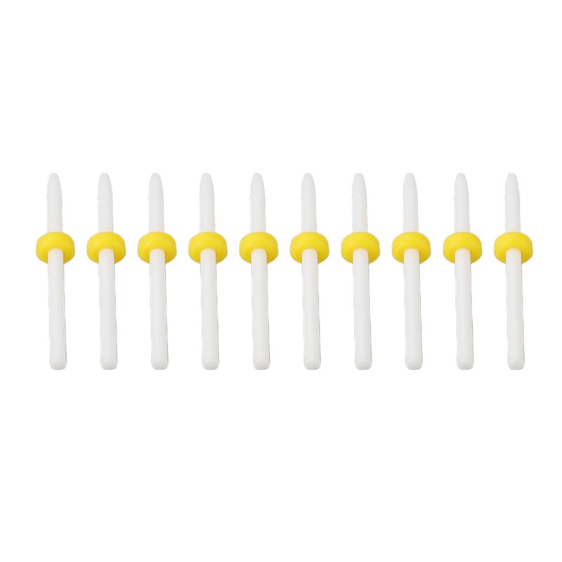 10pcs Cuticle Remover Bits Gel Home Salon Polish Dead Skin