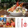 Zhehao 49 Pcs Seafood Tools Set Includes Crab Crackers, Lobster