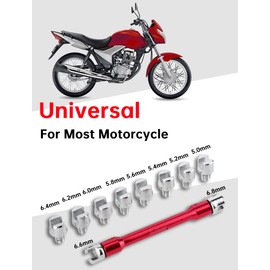 AceSupever Dirt Bike Spoke Wrench, 10pc Motorcycle Spoke Wrench Set, Spoke Wrench Head Sizes 5.0-6.8mm Fits for Most Motorcycle Wheels