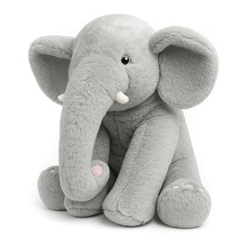 WEIGEDU 13" Gray Elephant Stuffed Animal - Plush Toy for Boys, Girls, Kids, Baby Shower, Bedtime, Birthday