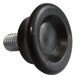 AERZETIX: 4 x Furniture Feet Adjustable M8 for Screwing Diameter 28 mm Height 12 mm Black - C42428