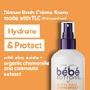 Bébé Bottoms Baby Diaper Rash Cream Spray, No-Rub Touch Free