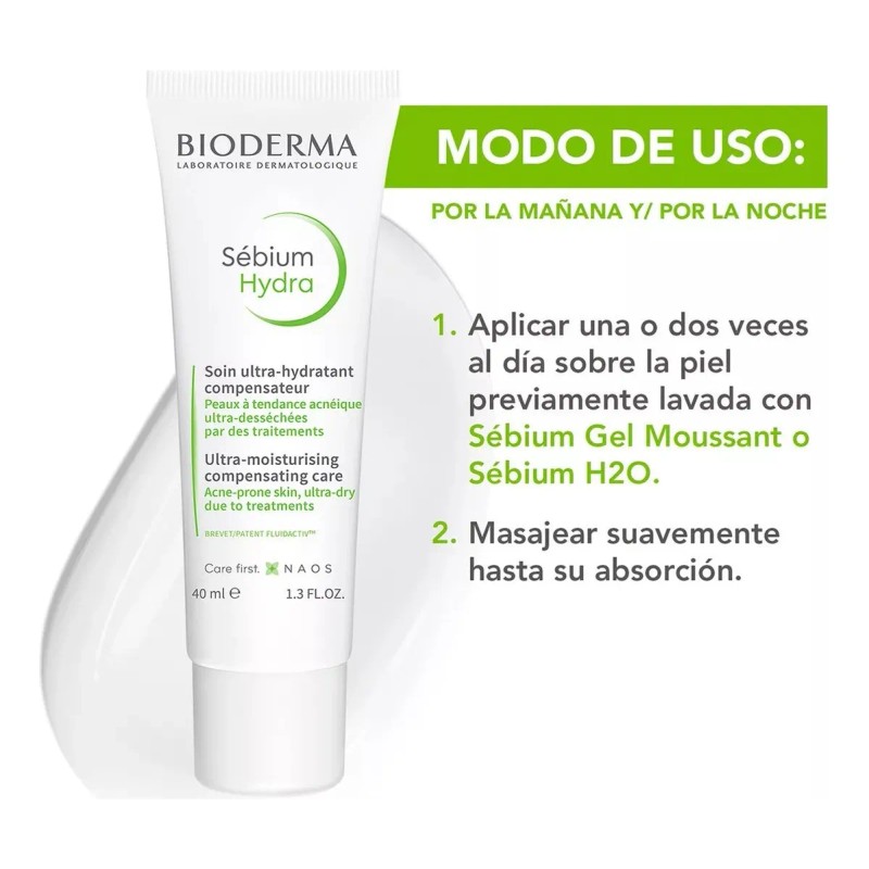 Bioderma Sébium Hydra, Suaviza E Hidrata Profundamente, 40ml Todo Tipo