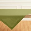 Solino Home Avocado Green Linen Tablecloth 52 x 52 Inch