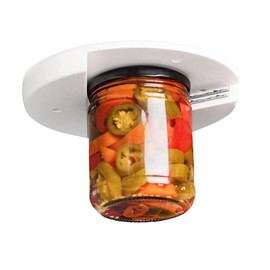 Jar Opener,Undermount Lid Gripper Tool Easily Grip and Unscrew Multi-Sized Jars, Bottles and Containers - Perfect for Seniors & Weak or Arthritic Hands