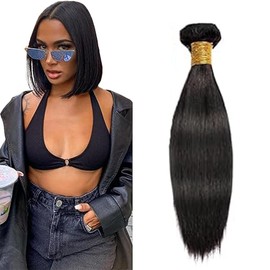 Tuheerst Deep Wave Human Hair Bundle Grade 8 A 100% Brazilian Remy Hair Double Weft Extensions Natural Color No Tangle No Smell for Sew for Women 12 Zoll