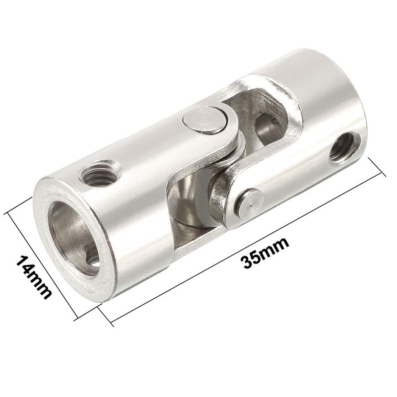 sourcing map 2pcs 8mm to 8mm Inner Dia Rotatable Universal