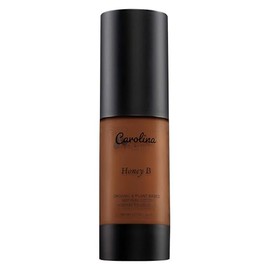 Carolina Cosmetics Base Maquillaje Tono Honey Origen Vegetal Hidratante Minimiza Poros Cobertura Modulable Vegana Ogm Parabenos