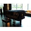 Kaieyres Grand Piano Cover, Velvet Piano Cover Decorative Full black