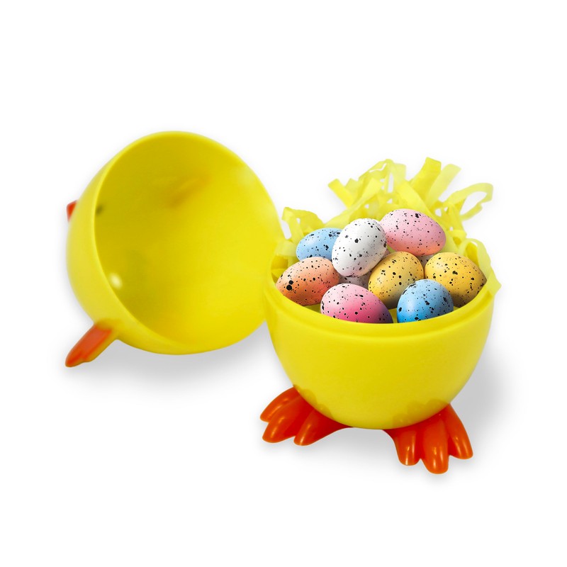 Eurowrap Easter Novelty Fillable Eggs Set with Bunny Chick and