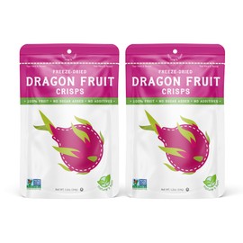 Nature’s Turn Freeze-Dried Fruit Snacks, Dragon Fruit Crisps, Pack of 2 (1.2 oz Each)