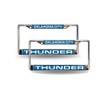 Oklahoma City Thunder Chrome Metal Laser License Plate Frame -