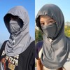 Unisex Rider Face Mask with Adjustable Strap Light Gray 3ea