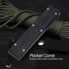 Stainless Steel Spring Comb Hair Beard Folding Pocket Comb Hairdressing