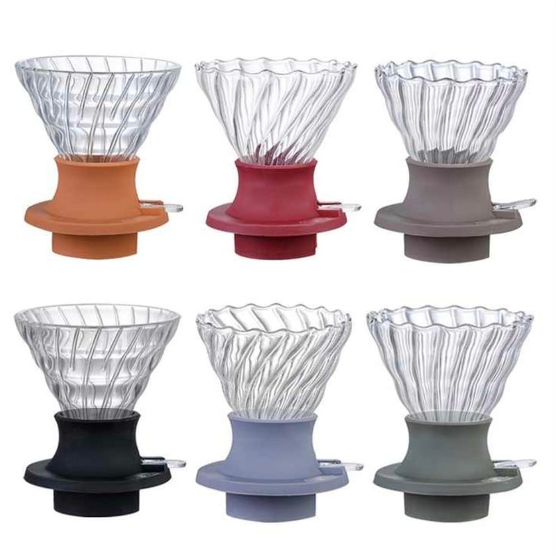 Prepare coffee according to the tea principle, immersion dripper switch,
